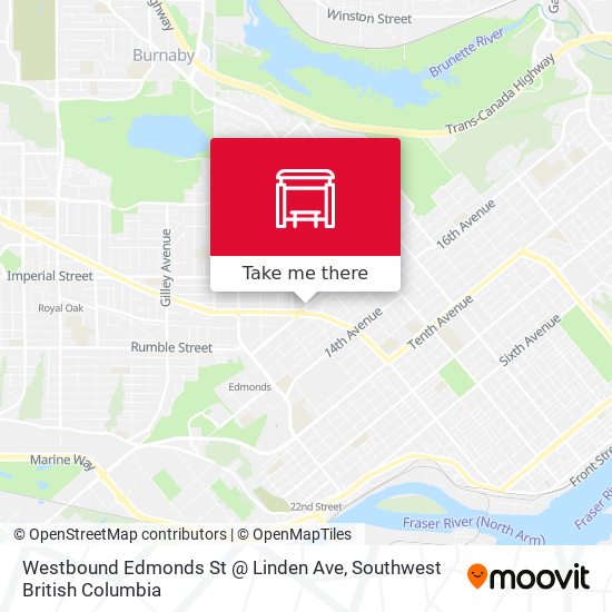 Westbound Edmonds St @ Linden Ave map