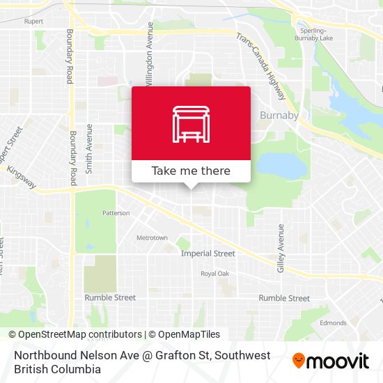 Northbound Nelson Ave @ Grafton St map