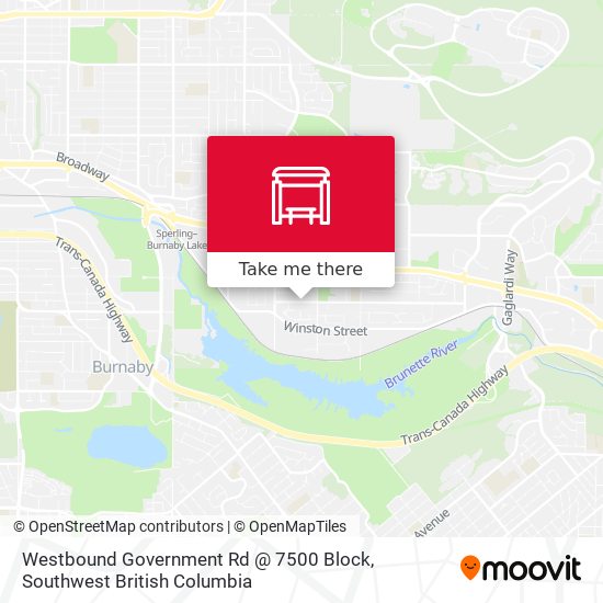 Westbound Government Rd @ 7500 Block plan