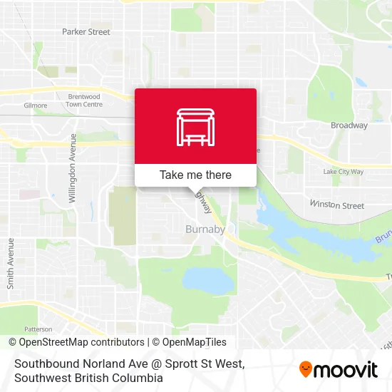Southbound Norland Ave @ Sprott St West map