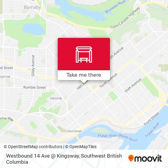 Westbound 14 Ave @ Kingsway plan