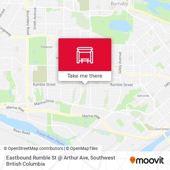 Eastbound Rumble St @ Arthur Ave map