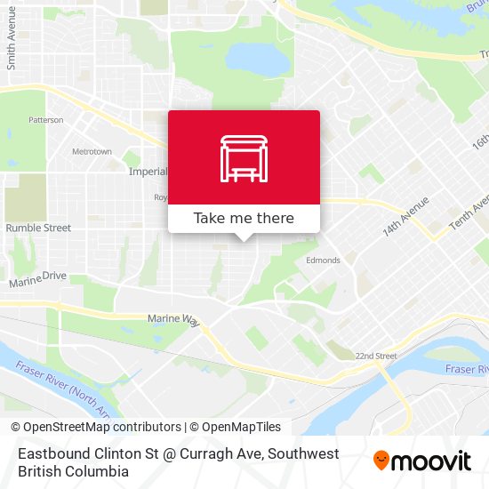 Eastbound Clinton St @ Curragh Ave map