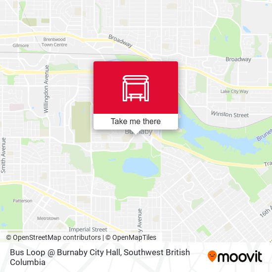 Bus Loop @ Burnaby City Hall plan