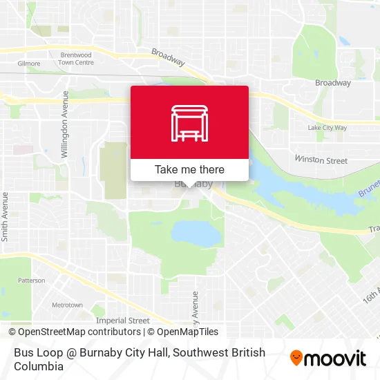 Bus Loop @ Burnaby City Hall map