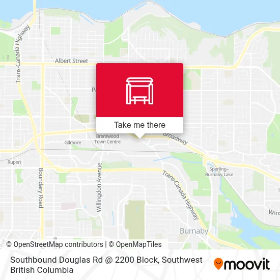 Southbound Douglas Rd @ 2200 Block map
