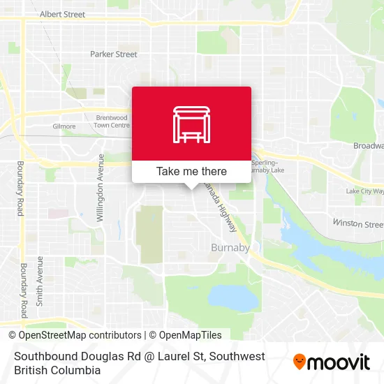 Southbound Douglas Rd @ Laurel St map