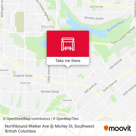 Northbound Walker Ave @ Morley St map