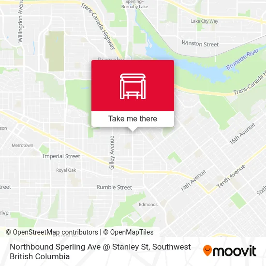 Northbound Sperling Ave @ Stanley St map
