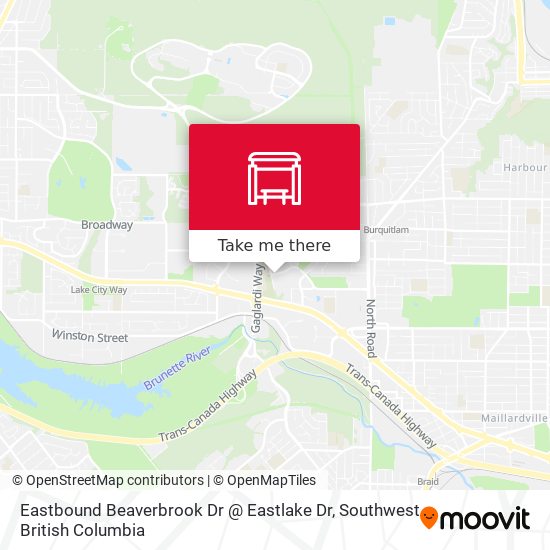 Eastbound Beaverbrook Dr @ Eastlake Dr map
