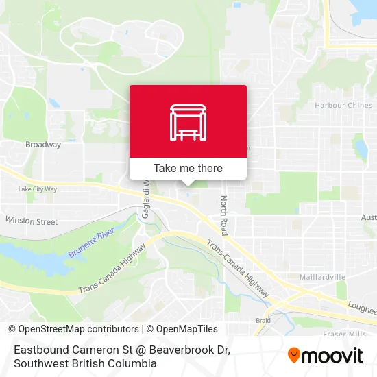 Eastbound Cameron St @ Beaverbrook Dr plan