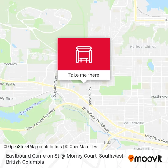 Eastbound Cameron St @ Morrey Court map