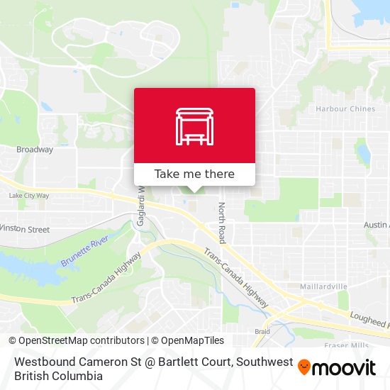 Westbound Cameron St @ Bartlett Court map