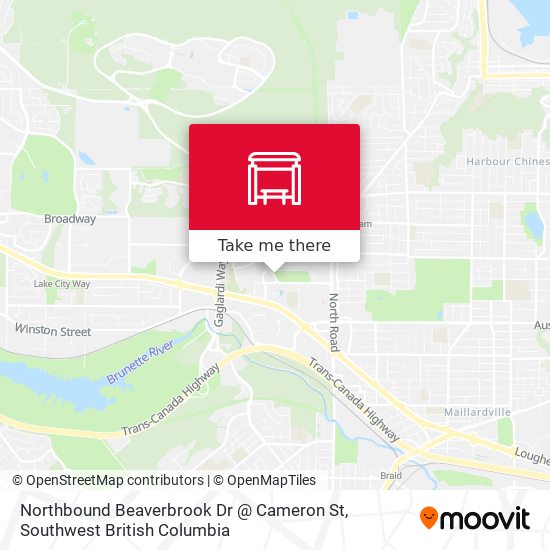 Northbound Beaverbrook Dr @ Cameron St map