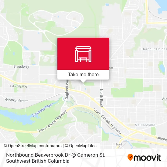 Northbound Beaverbrook Dr @ Cameron St plan