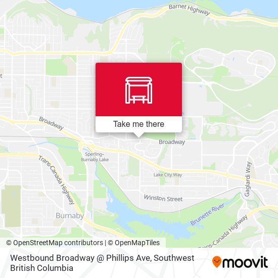 Westbound Broadway @ Phillips Ave plan