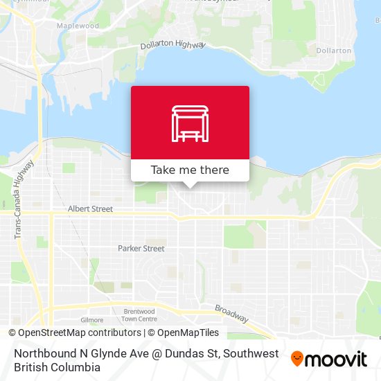 Northbound N Glynde Ave @ Dundas St map