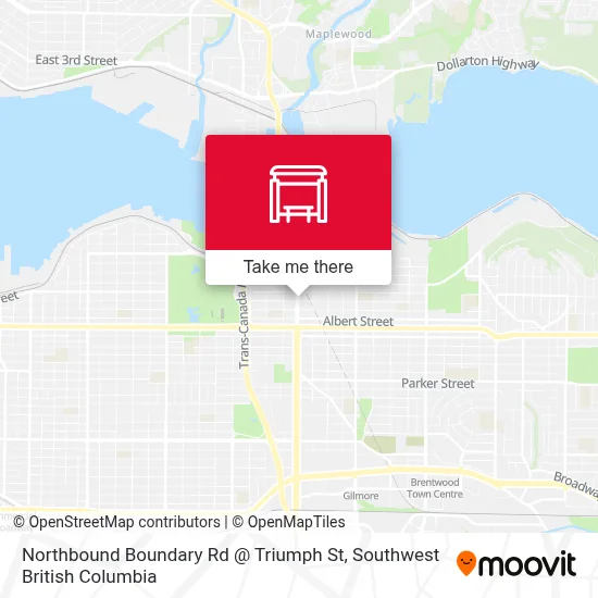 Northbound Boundary Rd @ Triumph St map