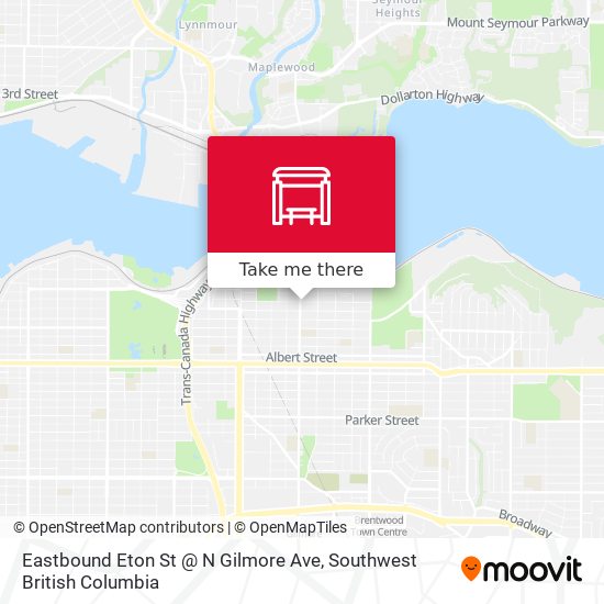 Eastbound Eton St @ N Gilmore Ave map