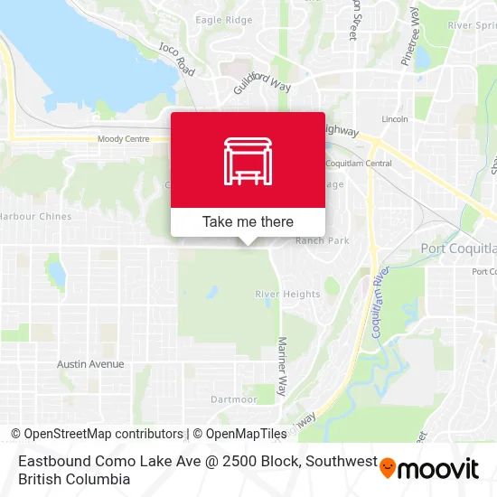 Eastbound Como Lake Ave @ 2500 Block map