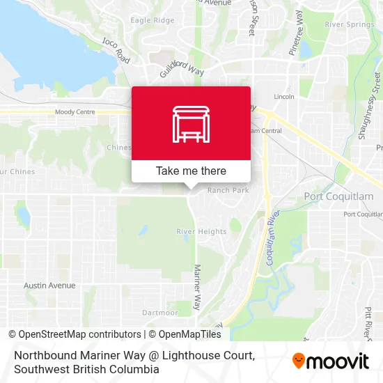 Northbound Mariner Way @ Lighthouse Court map