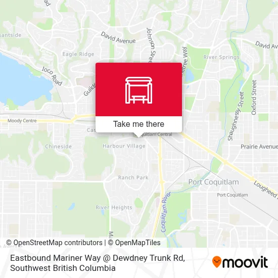 Eastbound Mariner Way @ Dewdney Trunk Rd map