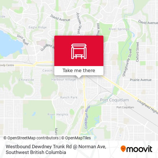 Westbound Dewdney Trunk Rd @ Norman Ave map