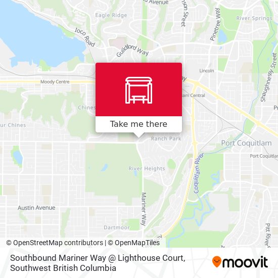 Southbound Mariner Way @ Lighthouse Court map