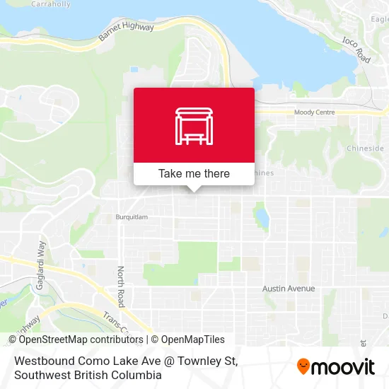 Westbound Como Lake Ave @ Townley St plan