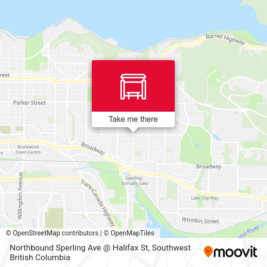 Northbound Sperling Ave @ Halifax St plan