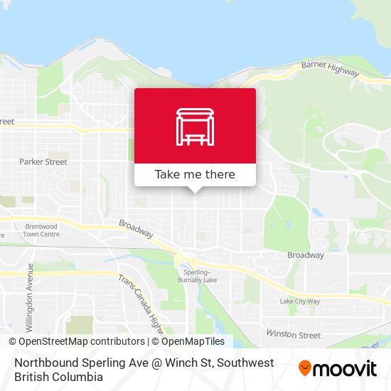 Northbound Sperling Ave @ Winch St map