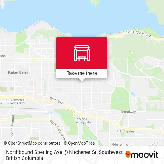 Northbound Sperling Ave @ Kitchener St map