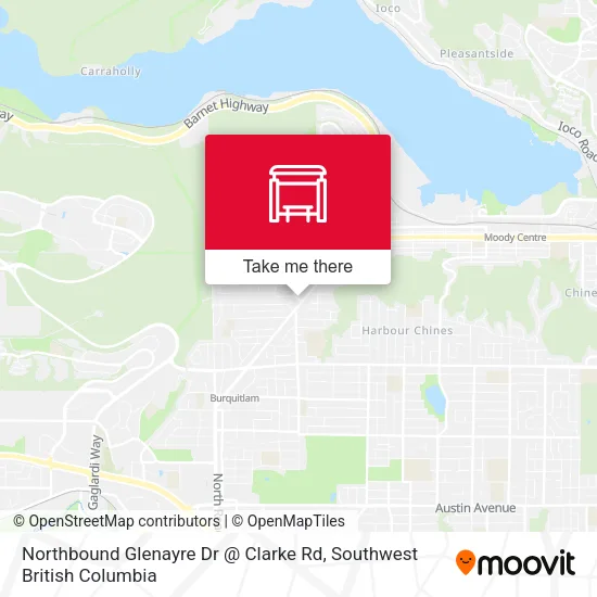 Northbound Glenayre Dr @ Clarke Rd map