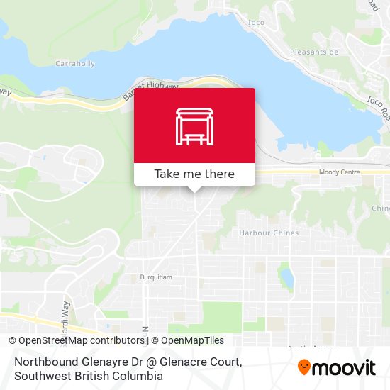 Northbound Glenayre Dr @ Glenacre Court map