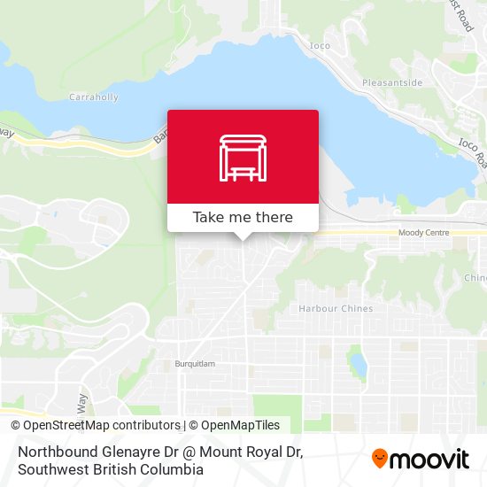 Northbound Glenayre Dr @ Mount Royal Dr map