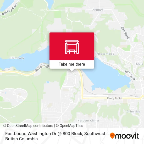 Eastbound Washington Dr @ 800 Block map