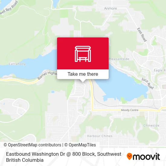 Eastbound Washington Dr @ 800 Block map