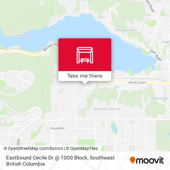Eastbound Cecile Dr @ 1000 Block plan