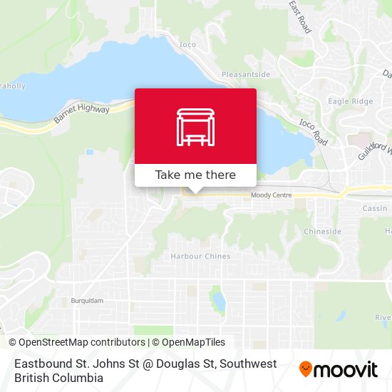 Eastbound St. Johns St @ Douglas St map