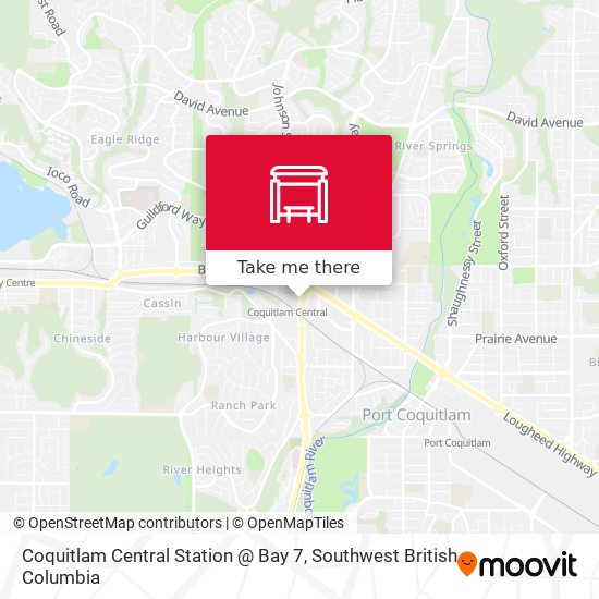 Coquitlam Central Station @ Bay 7 map