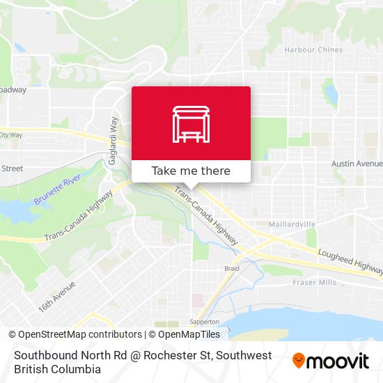 Southbound North Rd @ Rochester St map