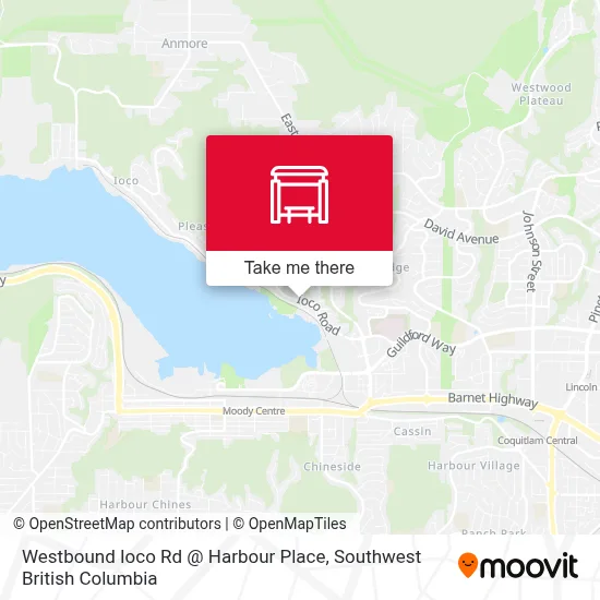 Westbound Ioco Rd @ Harbour Place map