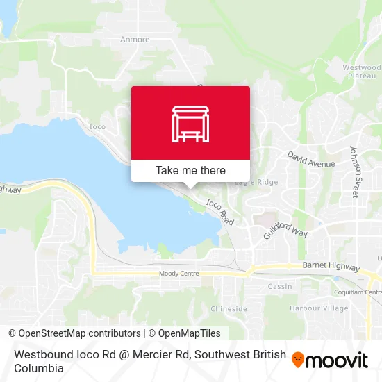 Westbound Ioco Rd @ Mercier Rd map