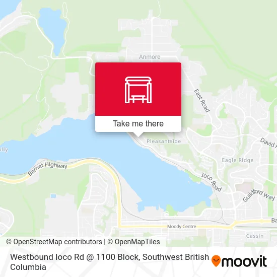 Westbound Ioco Rd @ 1100 Block map