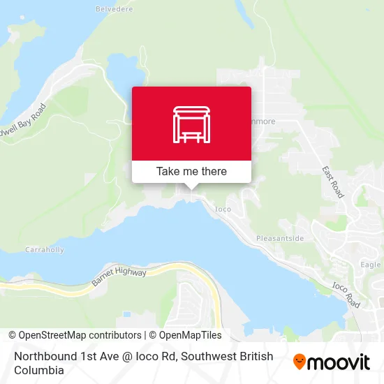 Northbound 1st Ave @ Ioco Rd map