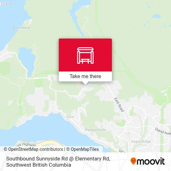 Southbound Sunnyside Rd @ Elementary Rd map