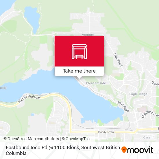 Eastbound Ioco Rd @ 1100 Block map