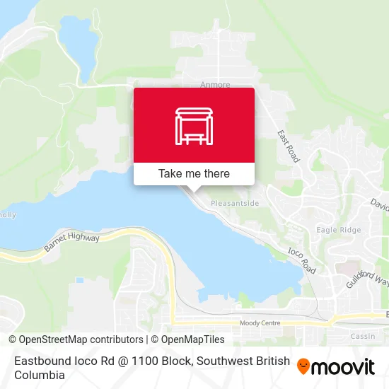 Eastbound Ioco Rd @ 1100 Block map