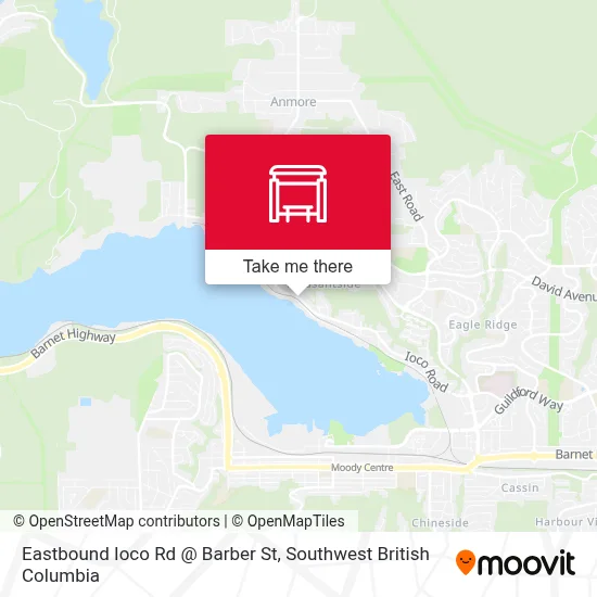 Eastbound Ioco Rd @ Barber St map