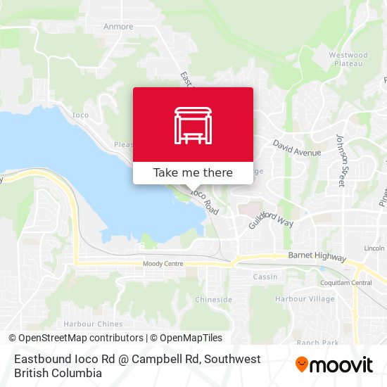 Eastbound Ioco Rd @ Campbell Rd map